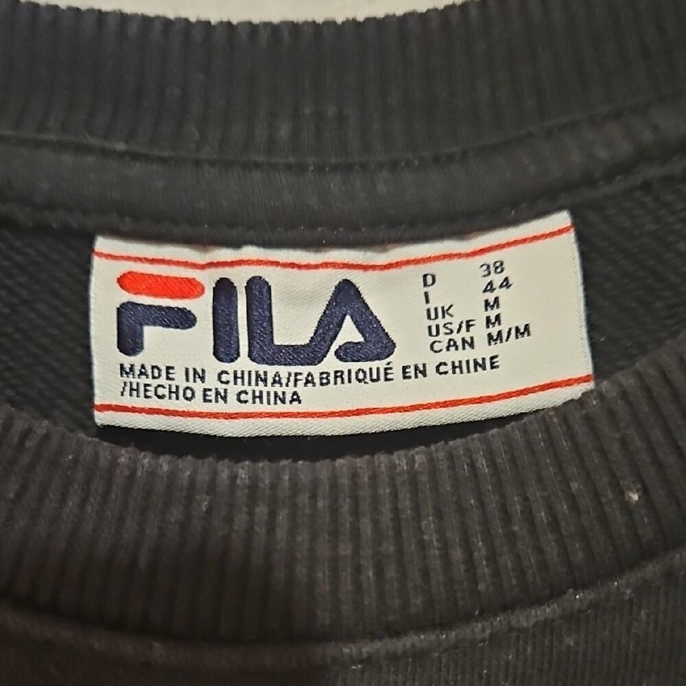 Fila Black Crewneck with White Logo Accent - Picture 2 of 6